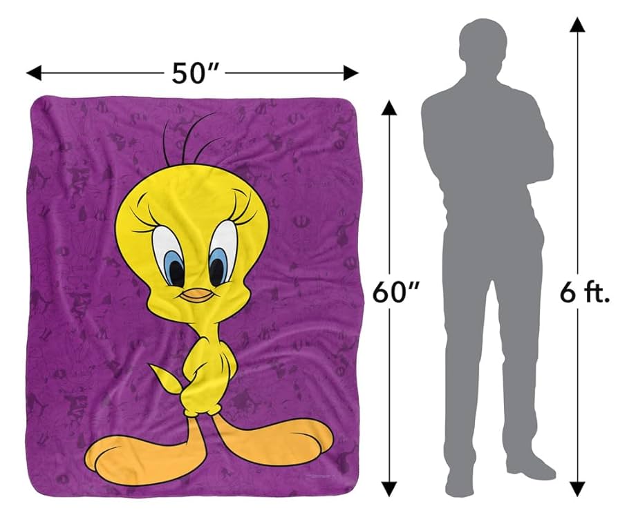 Amazon｜Looney Tunes ブランケット 50インチx60インチ